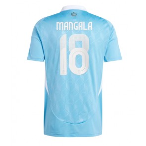 Belgien Orel Mangala #18 Bortatröja EM 2024 Kortärmad